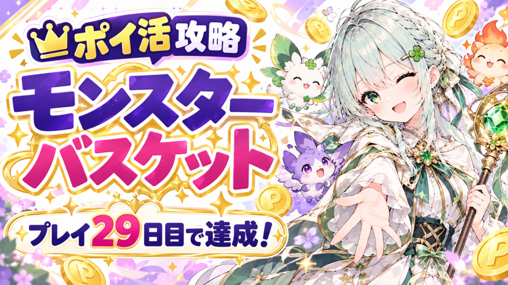 【ポイ活】モンスターバスケット(モンバス) 攻略について【プレイ29日目でまったり達成！】