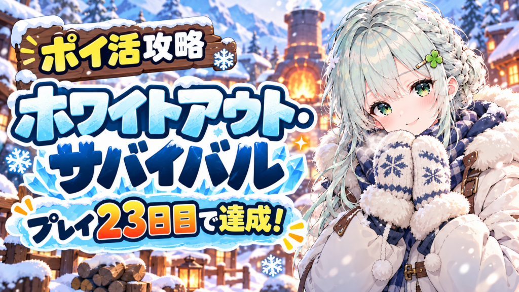 【ポイ活】ホワイトアウト・サバイバル(ホワサバ)攻略について【プレイ23日目でまったり達成！】