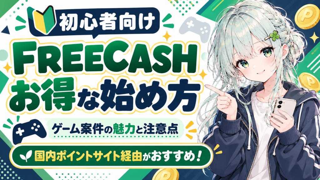 FREECASHのお得な始め方｜国内ポイントサイト経由がおすすめ
