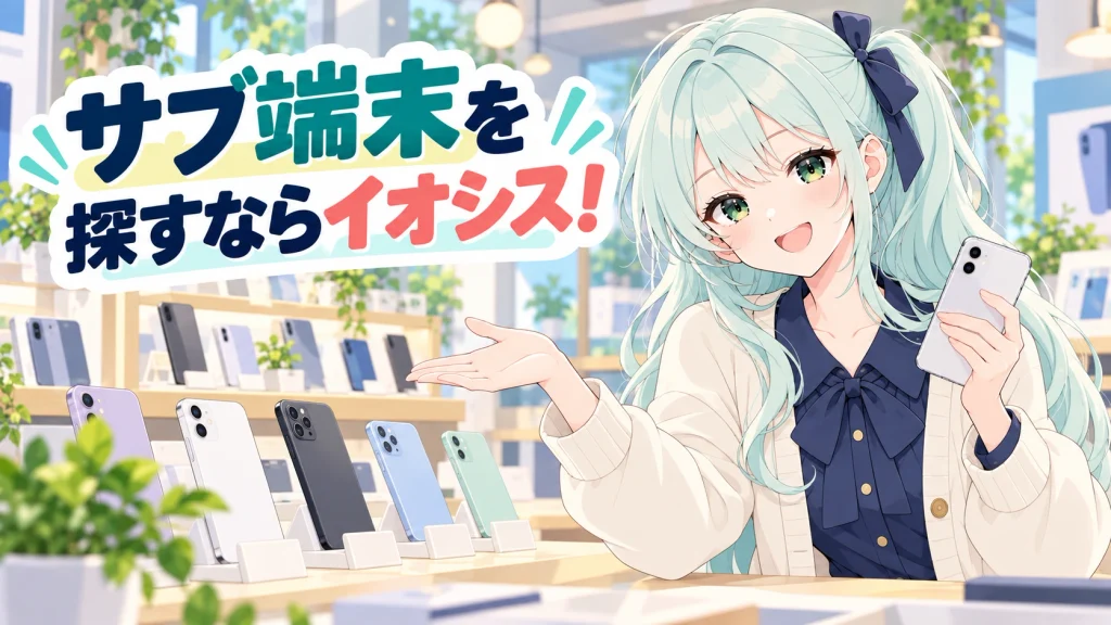 イオシスでポイ活用の中古スマホを選ぶイメージ