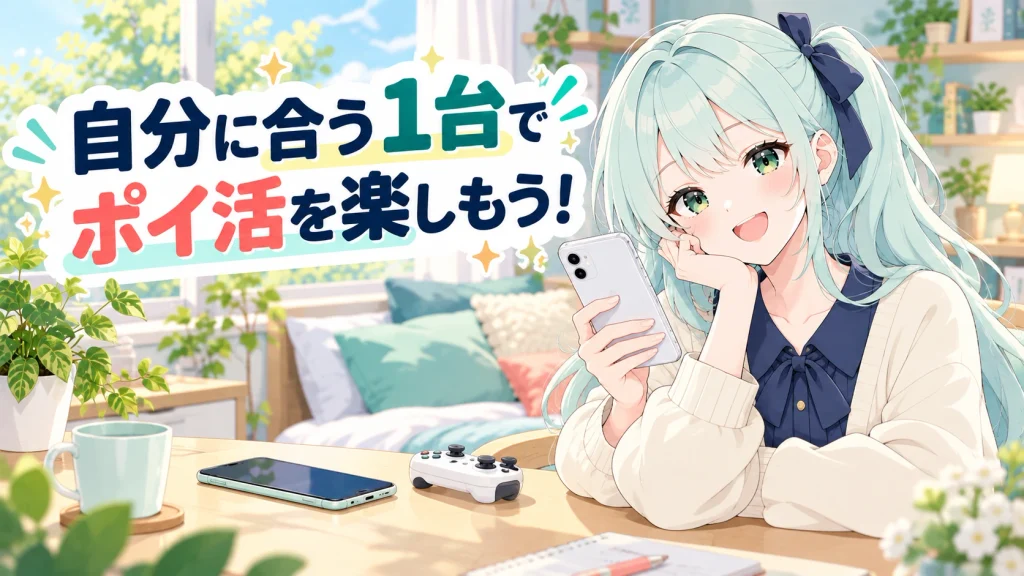 自分に合うサブ端末でポイ活を楽しむイメージ